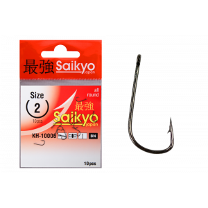 Крючки Saikyo KH-10006 Sode Ring BN № 2 (10шт) Крючки Saikyo KH-10006 Sode Ring BN № 2 (10шт)