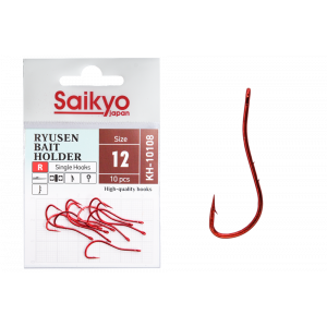 Крючки Saikyo KH-10108 R BN RYUSEN BAIT HOLDER №12 (10 шт.) Крючки Saikyo KH-10108 R BN RYUSEN BAIT HOLDER №12 (10 шт.)